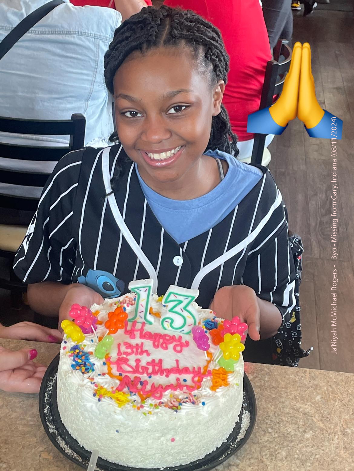 janiyah mcmichael rogers pic 13 bday mat